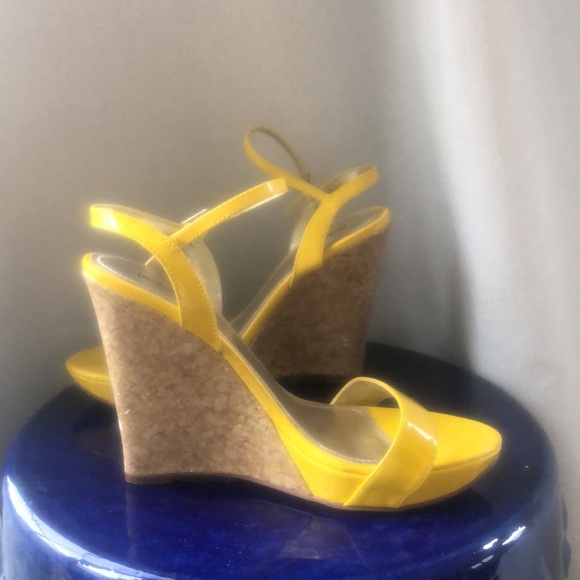 Wedge platform cork summer spring wedding shower buckle sandal Easter Passover - Picture 9 of 11